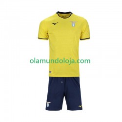 Camisola SS Lazio Criança Equipamento Segundo 2024-2025 Manga Curta